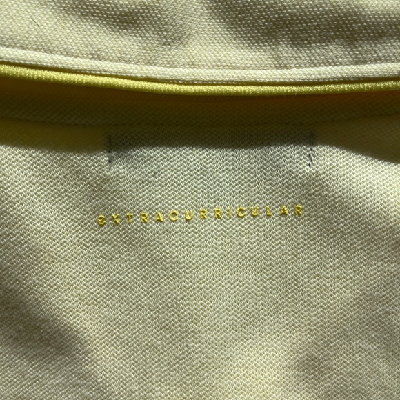 Extracurricular Los Angeles Yellow Cream Merit Pique Polo Golf Shirt XL - Picture 7 of 9